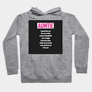 Auntie: Thoughtful Gifts for Aunties Hoodie